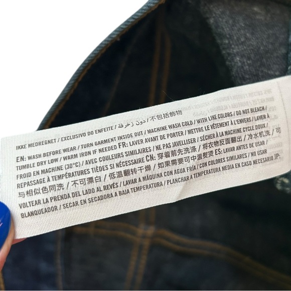 Men’s Abercrombie & Fitch Dark Wash‎ Skinny Jean 32X30 Buttonfly Zip Pockets - Picture 6 of 7